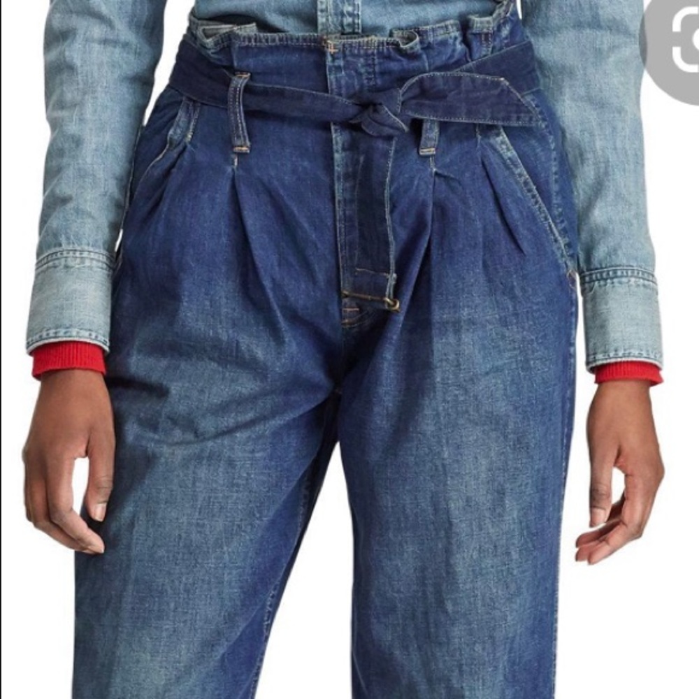 Brand new with tags Ralph Lauren paper-bag jeans!